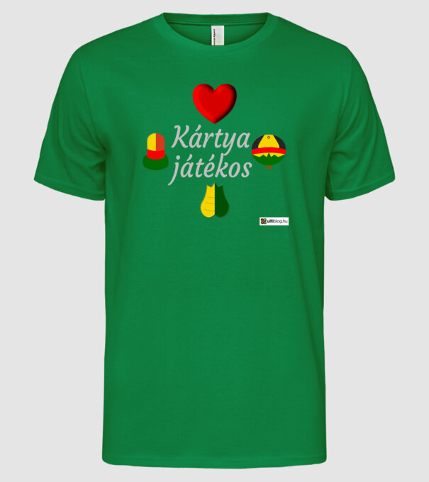  minta zöld pólón