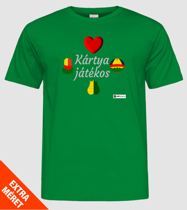  minta zöld pólón